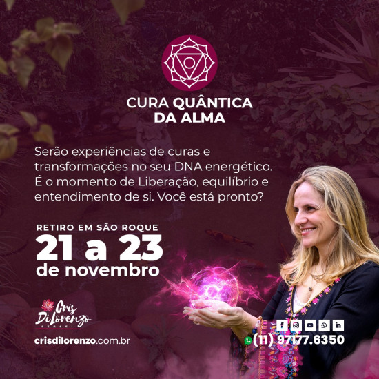 CURA QUÂNTICA DA ALMA - Cris Di Lorenzo CURA QUÂNTICA DA ALMA - Cris Di Lorenzo